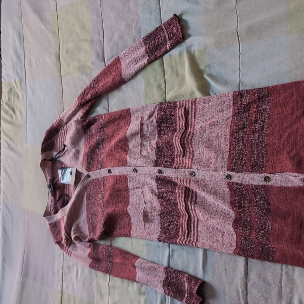 Forever 21 Long Purple cardigan dress